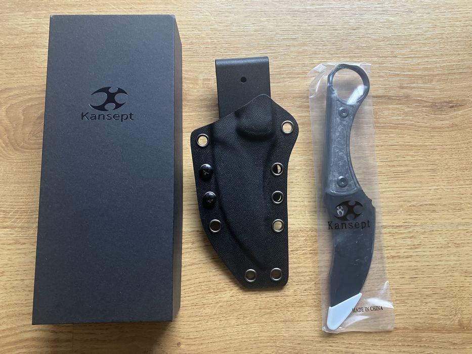 Nóż, scyzoryk, Kansept Knives Niko Twill Carbon Fiber