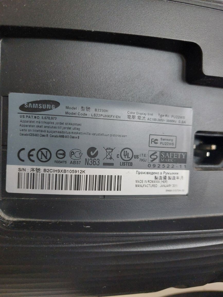 Monitor Samsung SyncMaster B2230 21,5 cala.
