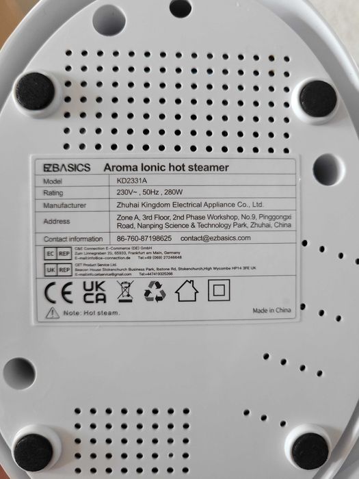 Nawilżacz Sauna do twarzy oczyszczająca EZBASICS