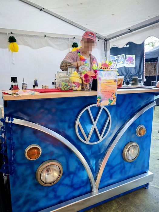 Sprzedam bar mobilny ręcznie robiony Volkswagen T1 stalowy, blat buk