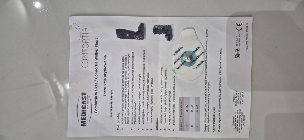 Orteza typu Walker rozmiar M 40-43