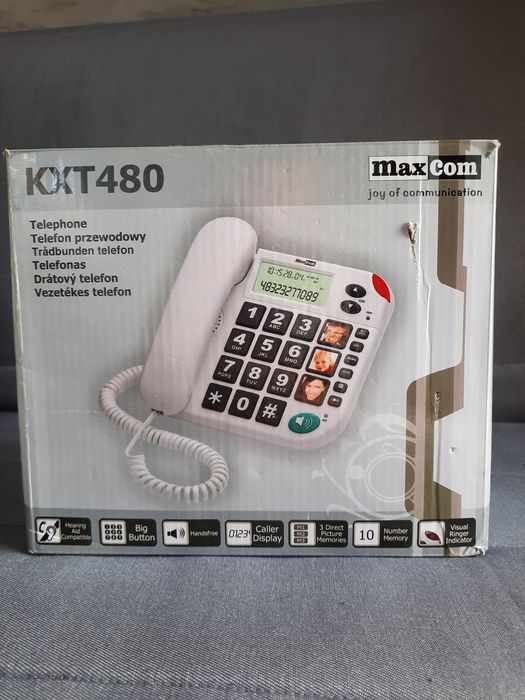 Telefon stacjonarny dla seniora.