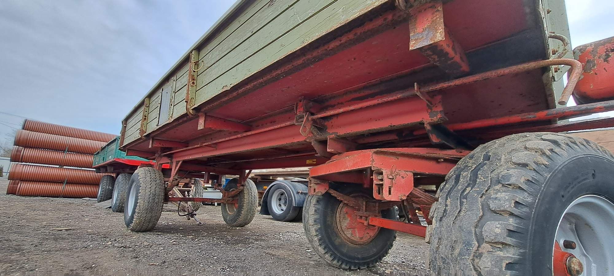 Przyczepa NIEMKA kiper wywrotka niemiecka rolnicza  ROHR 7t KRONE