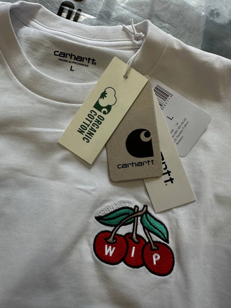 Carhartt WIP W' S/S Blush Logo-Embroidered T-Shirt - White кархарт