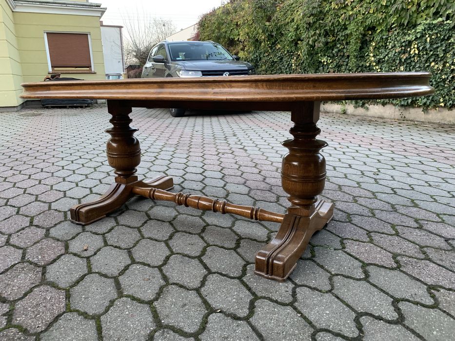 Stolik  drewniany dębowy
