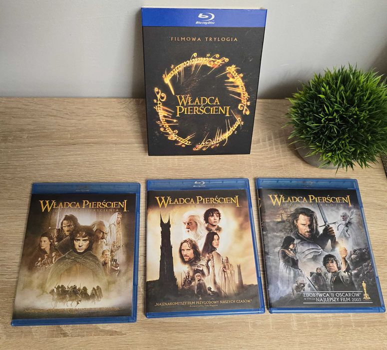 Bluray "Władca Pierścieni" pełna trylogia, PL, stan BDB