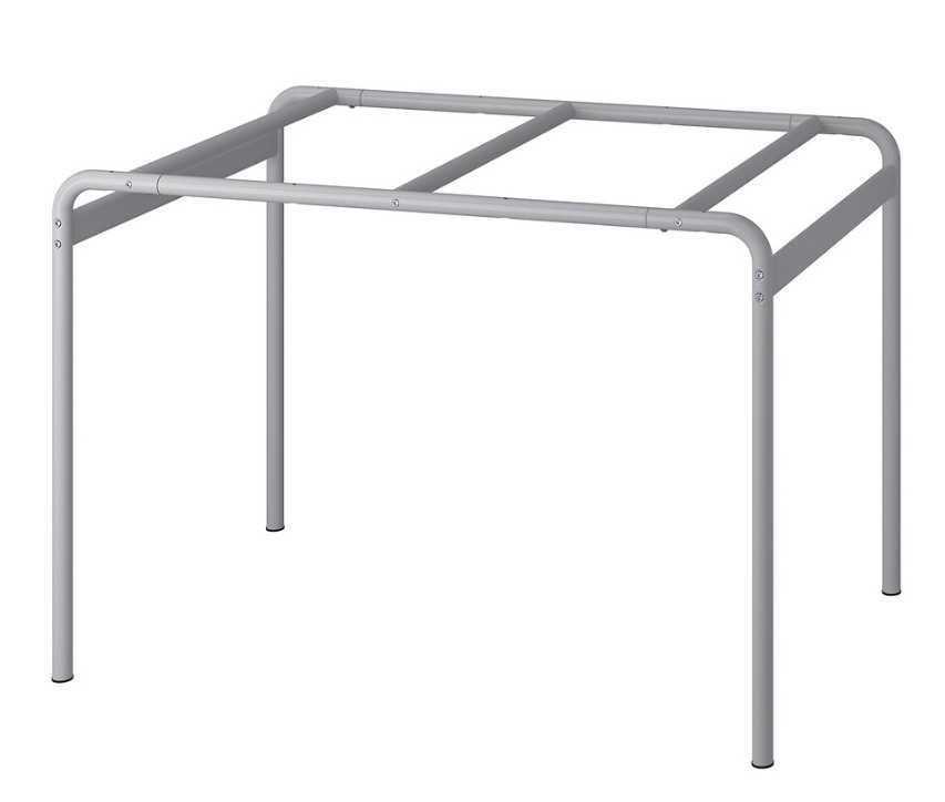 Mesa Cinza Ikea Sala ou Escritório