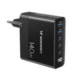 Ładowarka sieciowa GaN Wozinsky CGWCB 140W 3 x USB-C / 2 x USB-A - cza