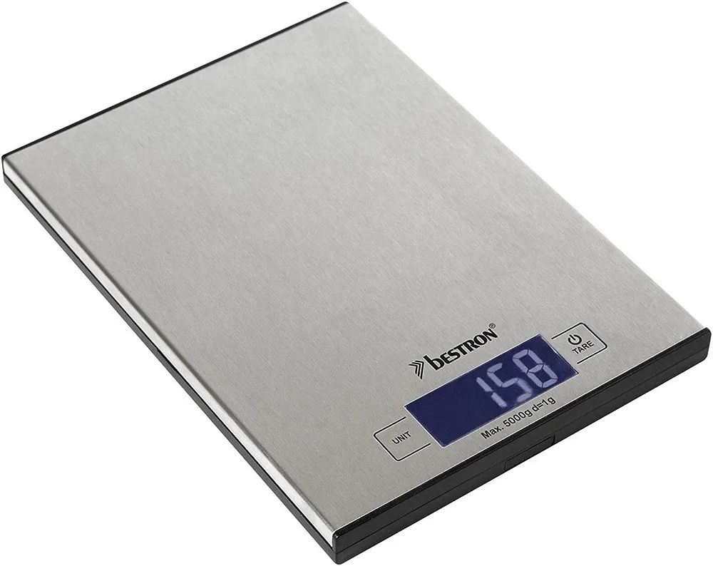 Bestron Cyfrowa waga kuchenna z wyświetlaczem LCD, udźwig 5 kg