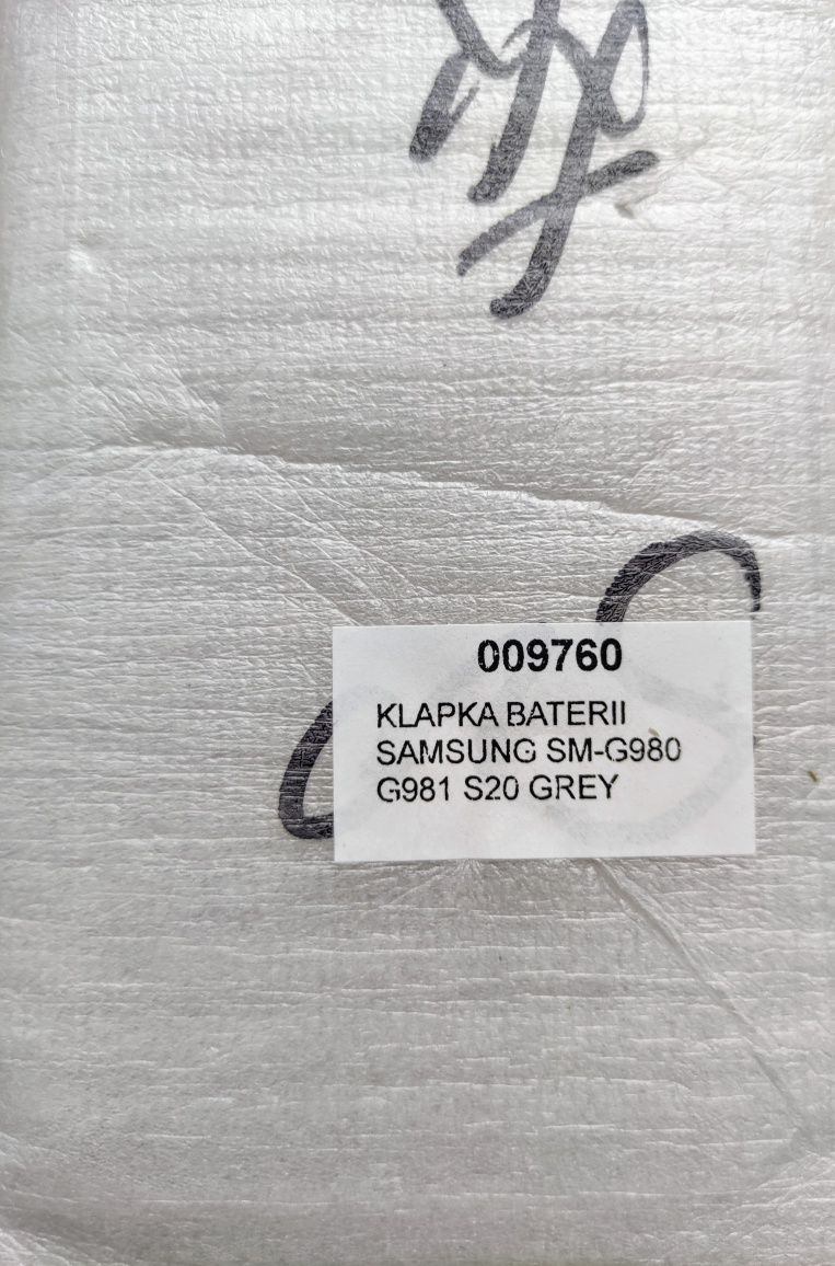 Klapka baterii szara Samsung S20 SM-980 SM-981 Grey