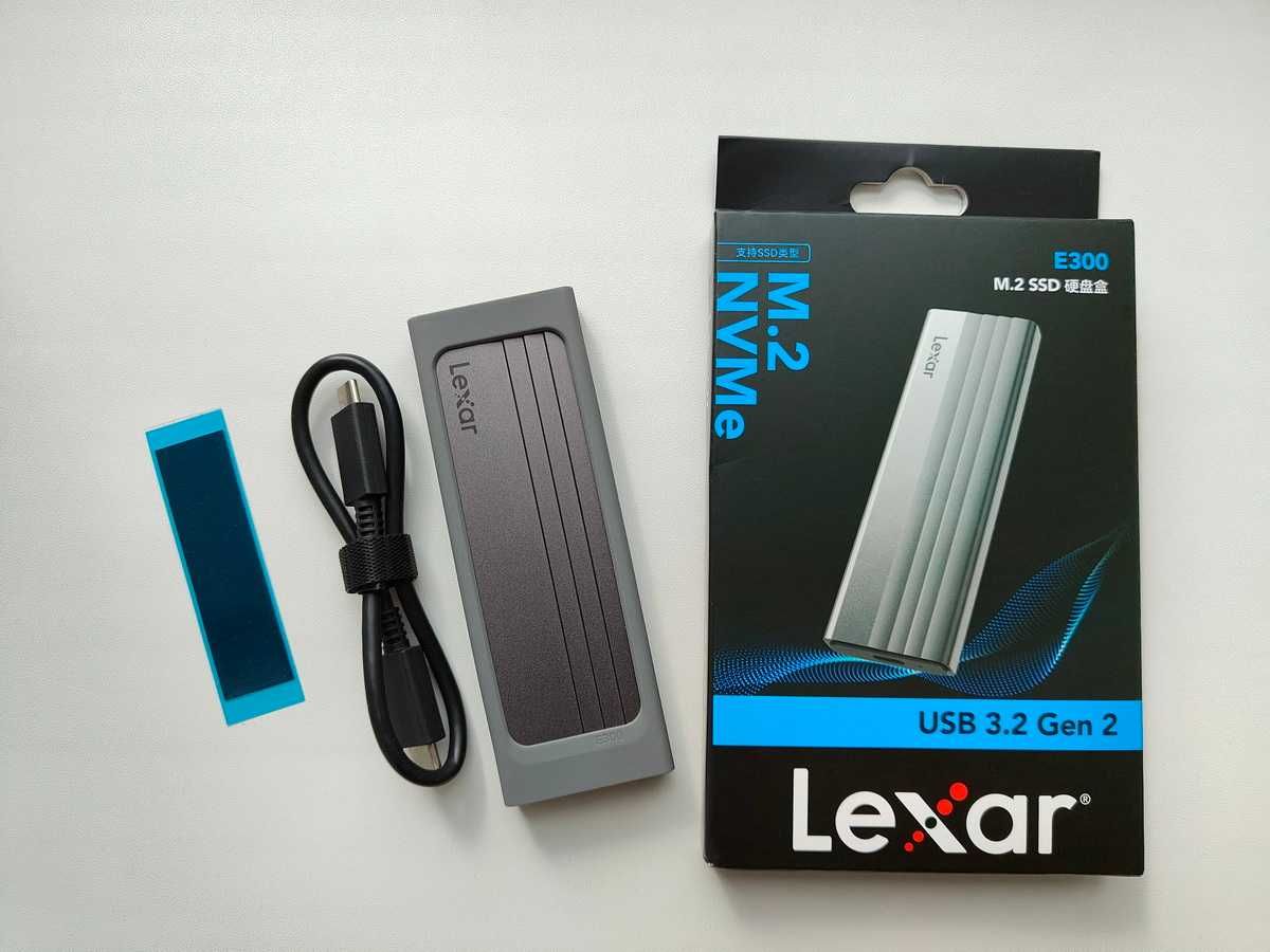 Lexar E300 NVMe 10Gbps M2 SSD карман Type-C противоударный корпус