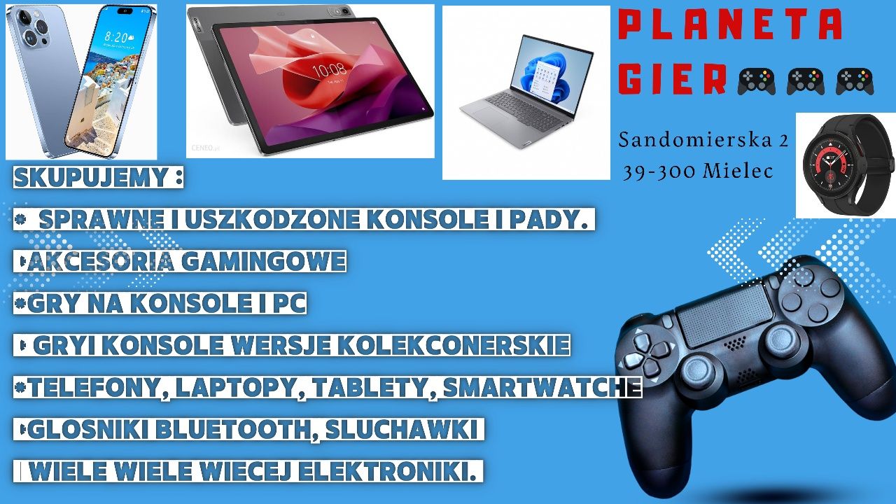 Sklep GamingowyPS3 PS4 PS5 switch XBOX zabawki balony skup elektroniki