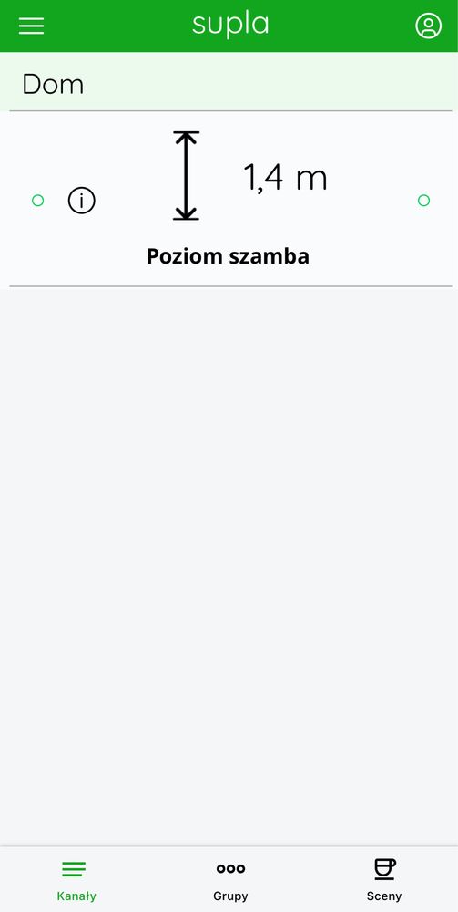 Czujnik Poziomu Szamba Wody soli pelletu ekogroszku WI-FI
