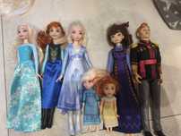 Lalka rodzina Elza ELSA Frozen kraina lodu Anna dziec mama tata barbie
