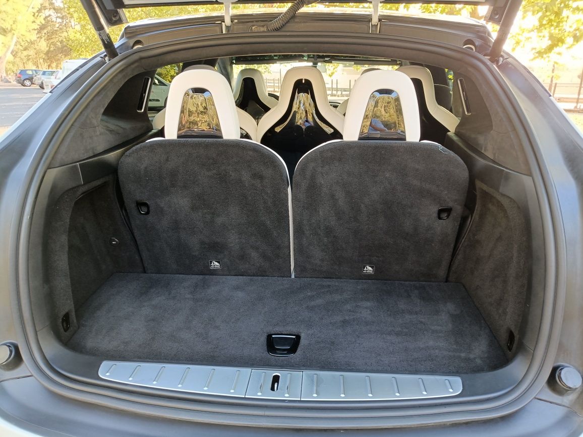 Tesla Model X Ludicrous P100D | 7 Lugares | Pele Branca | Topo de Gam