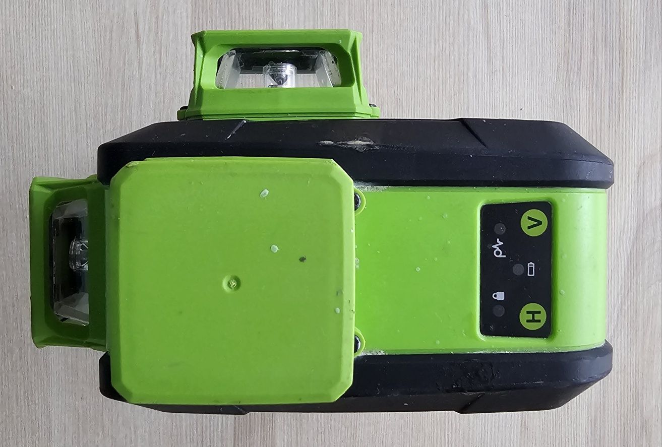 HUEPAR 904DG Aku Laser ZIELONY Wieloliniowy 360° 16-Lini Pilot ZESTAW