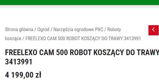 Kosiarka Freelexo cam 500 robot koszący do trawy