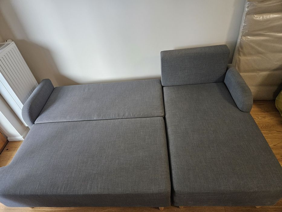 Sofa rozkładana szara