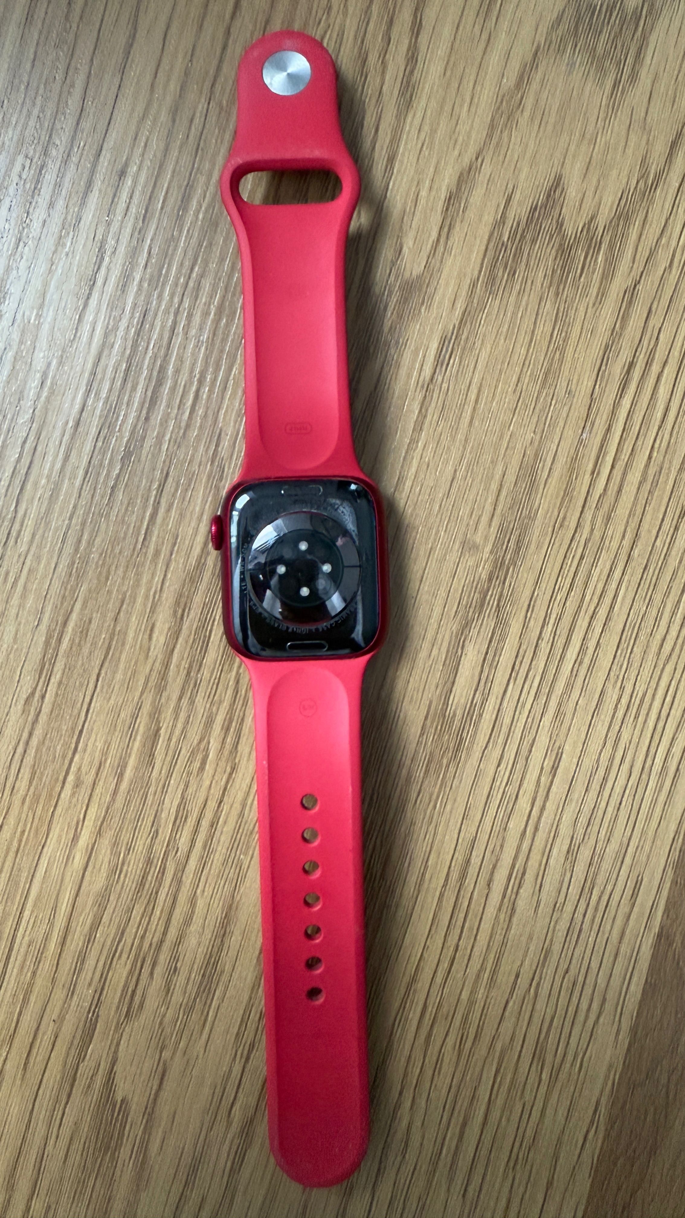 Apple watch series 7 41 mm czrwony gps + cellurel