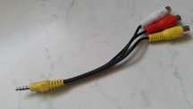 Adapter Mini Jack 3,5 mm / gniazda 3 x RCA CINCH