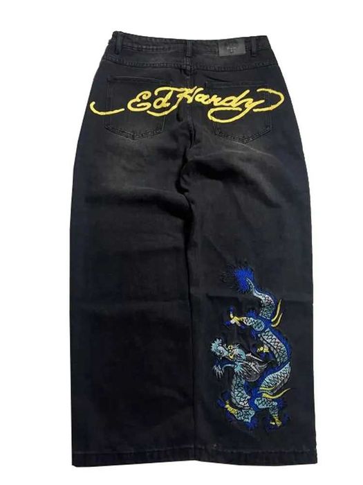 Джинси Ed Hardy, ед хардні нові, baggy jeans, gallery, chrome