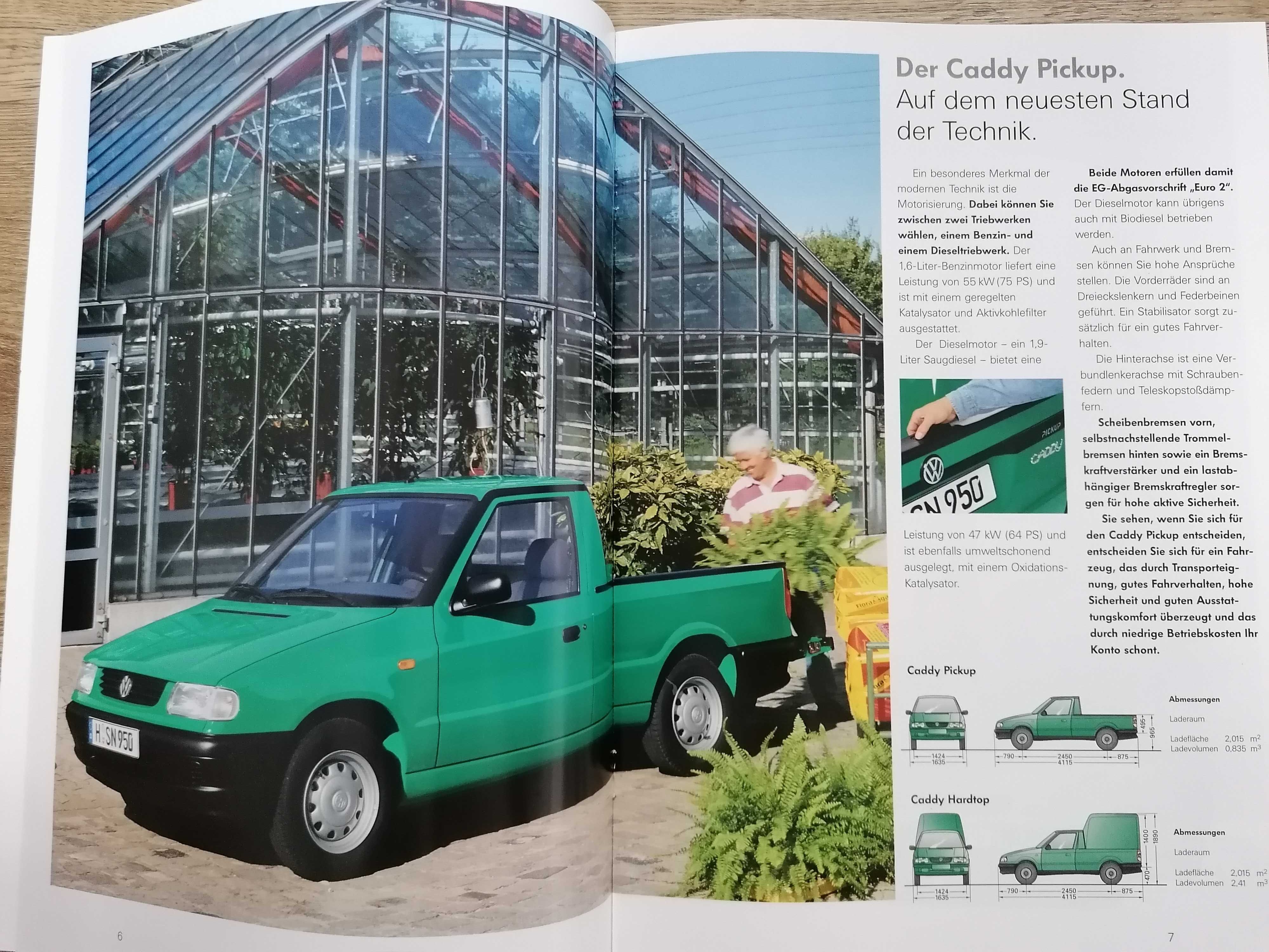 Prospekt VW Caddy Picup