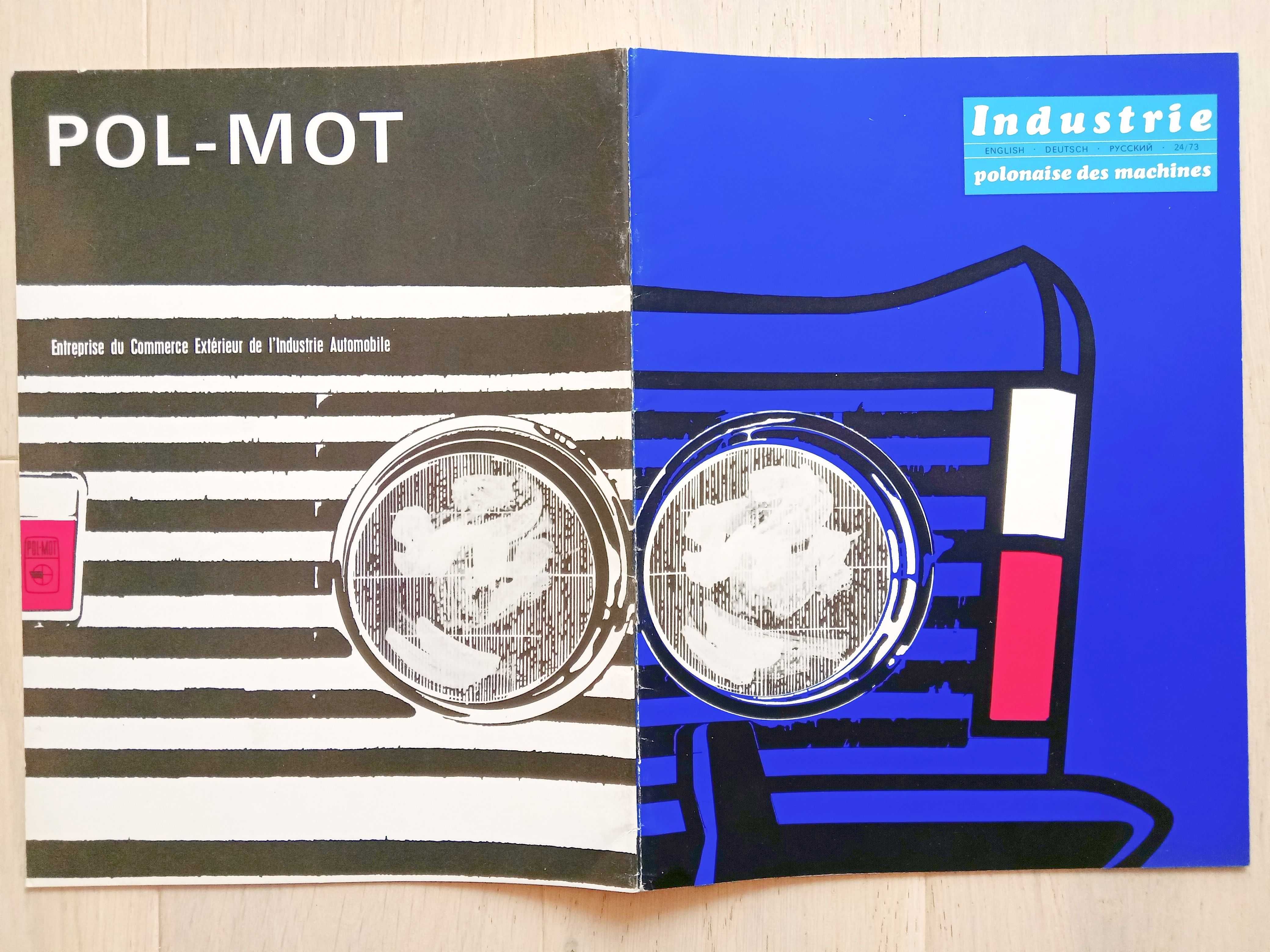 prospekt FSO Polski Fiat 125p 126p Star Jelcz Żuk Nysa / POL-MOT 1973