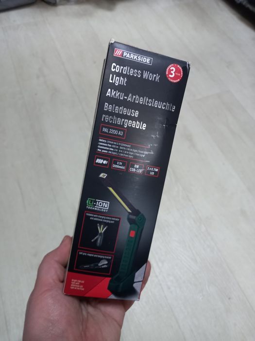 Якісний,Ліхтар Parkside ,світильник ,лампа фонарик. Німеччина