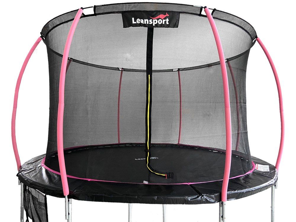 Trampolina LEAN Sport Max 8ft Czarno-Różowa