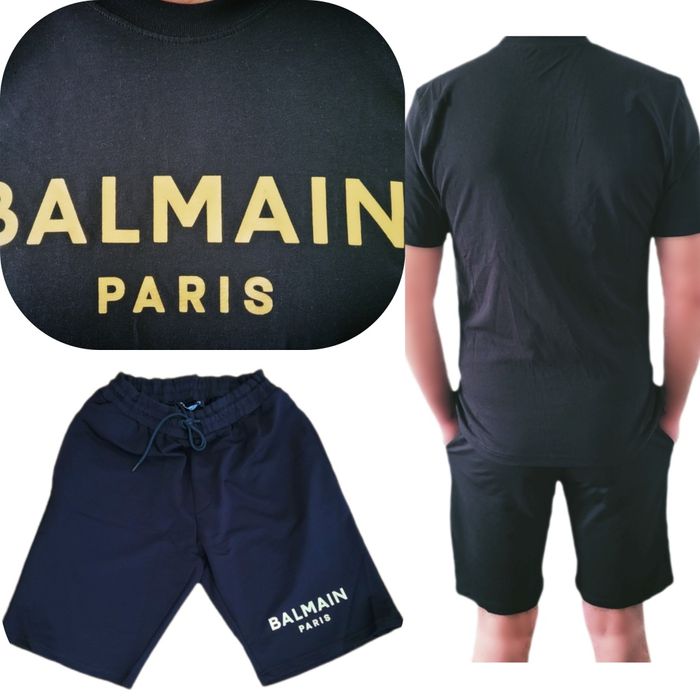 Balmain Komplet dresowy męski Spodenki + Koszulka
