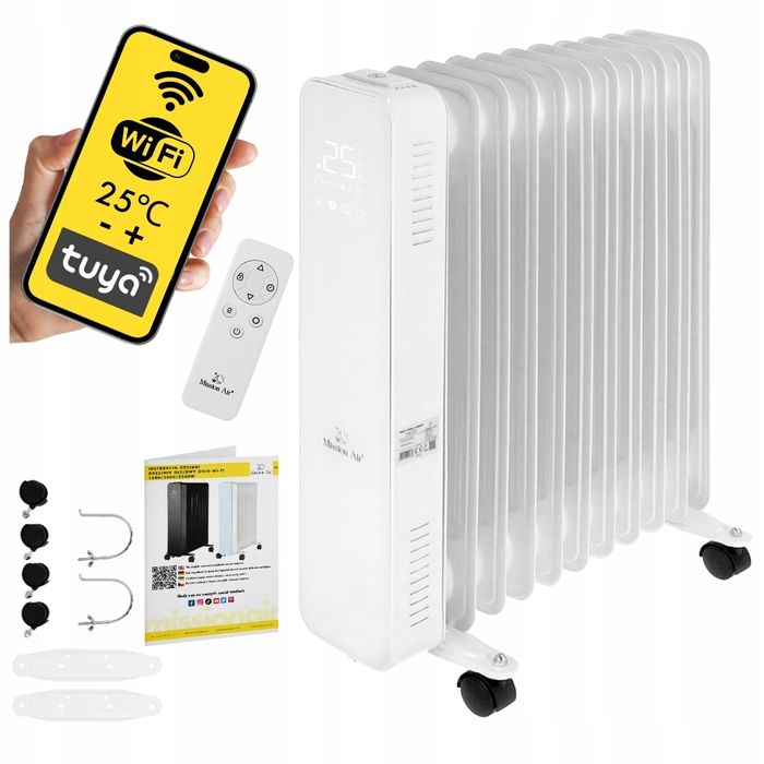 Grzejnik Olejowy Mission Air 2500 W Biały