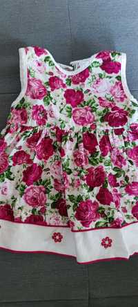 Sukienka niemowlęca w róże r. 62