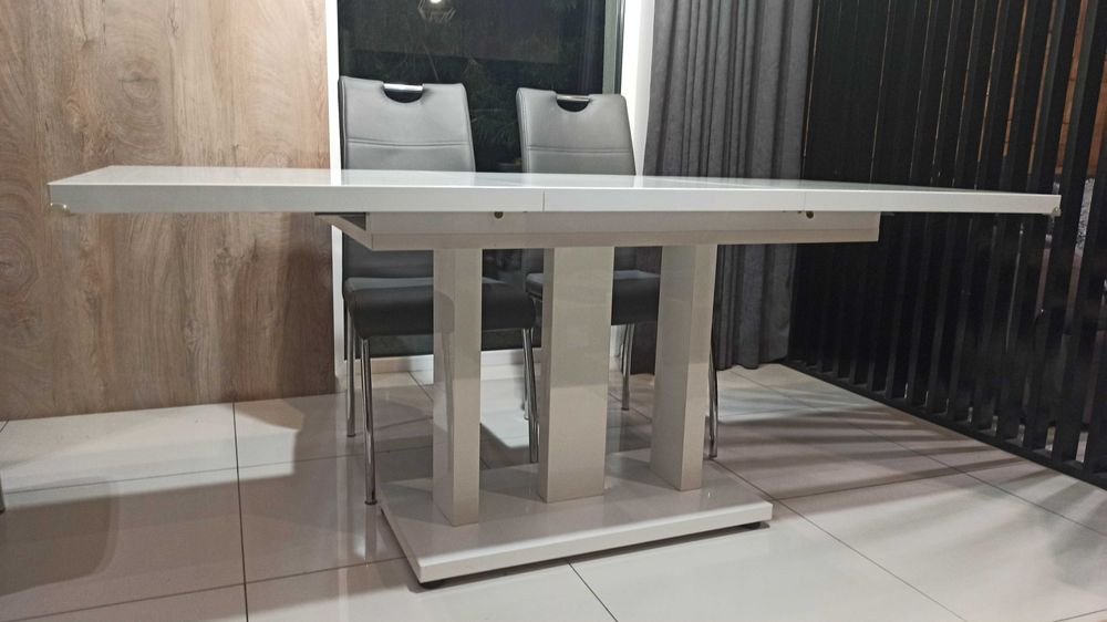 Stół biały połysk 80x130 / 80x180