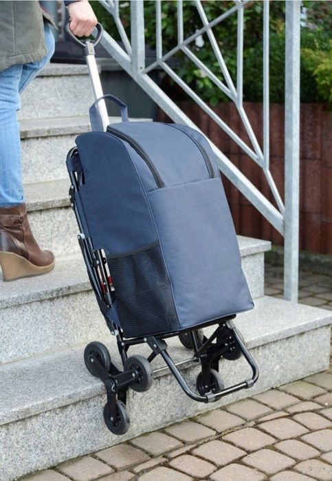 Wózek Zestaw na zakupy Maximex niebieski poliester