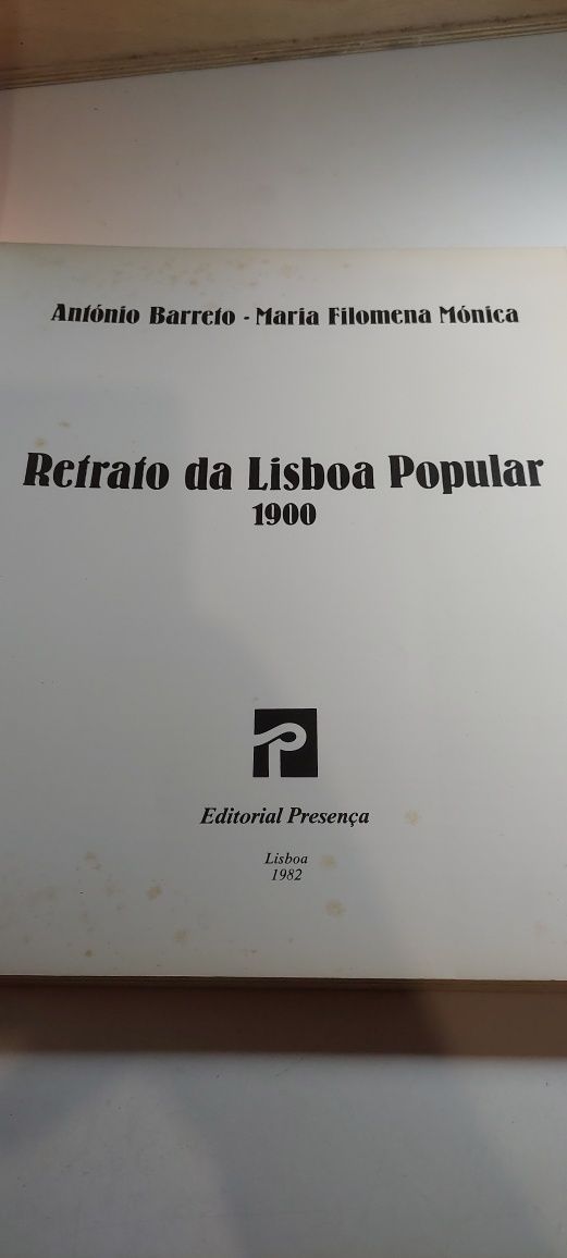 Retrato da Lisboa Popular, 1900 - António Barreto, Maria Mónica