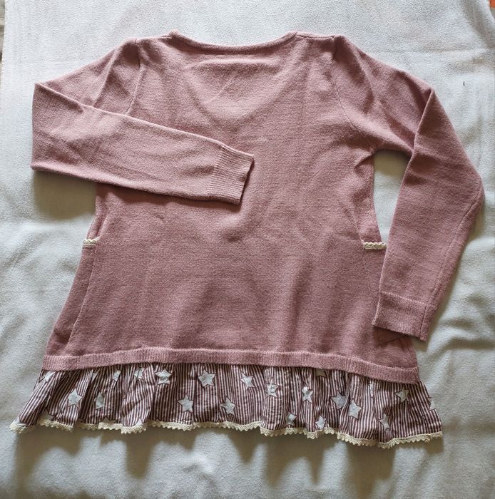 Camisola Malha Rosa c/ Folho, TM