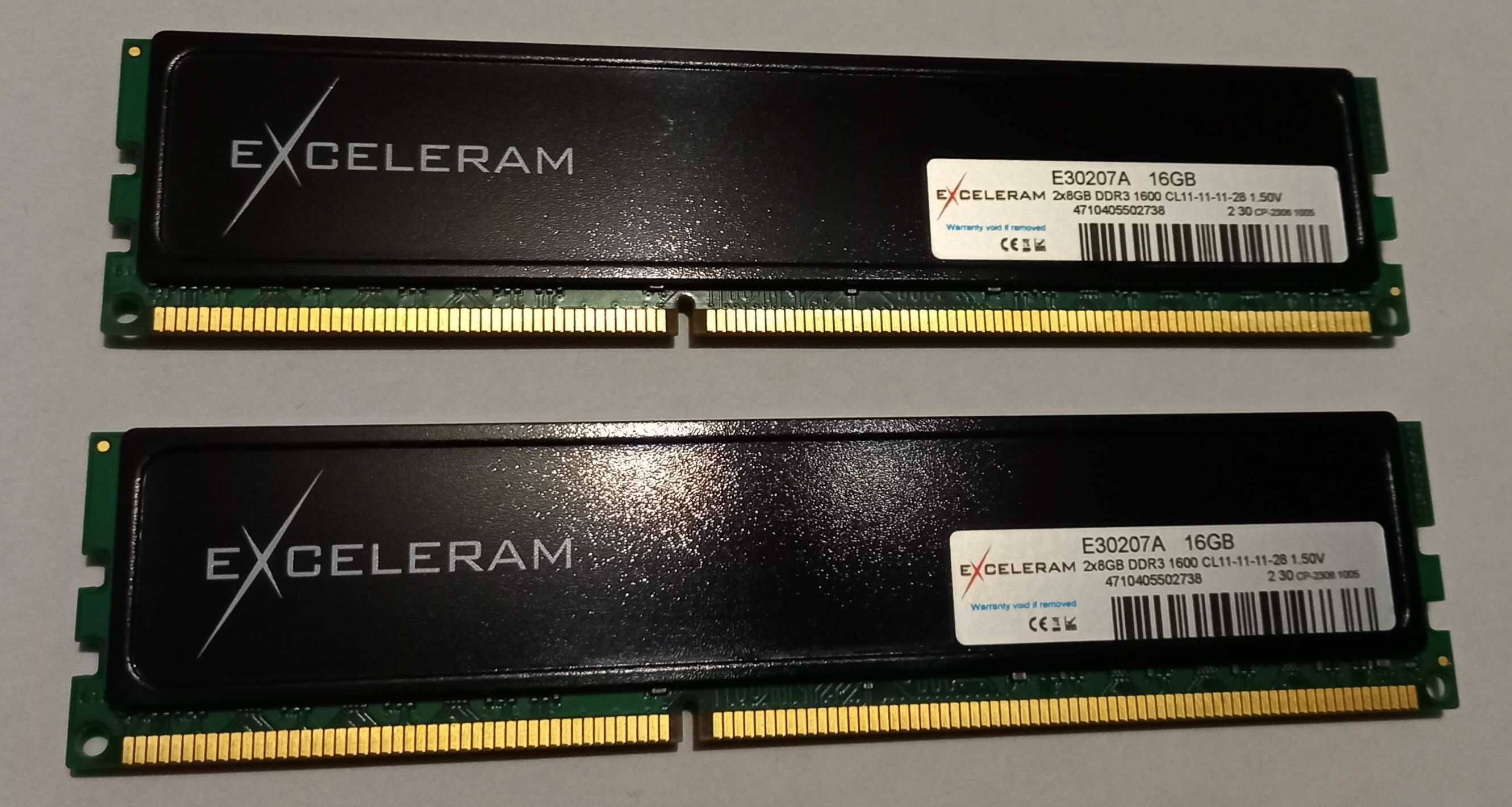 Оперативная память Exceleram DDR3 16GB (2*8Gb)