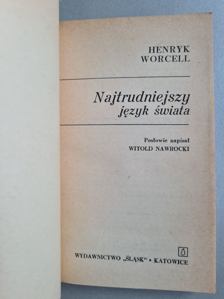Najtrudniejszy język świata - Henryk Worcell