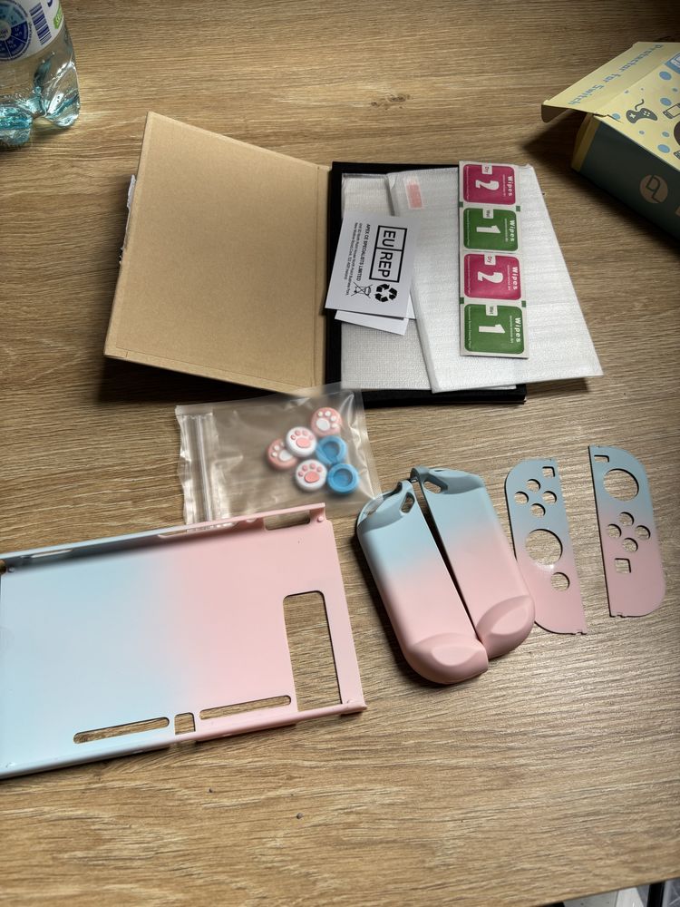 Etui case ochronne do nintendo switch dlseego z 2 szkłami hartowanymi
