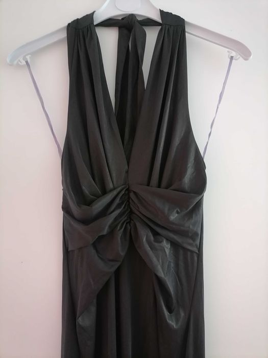 Nowa długa czarna sukienka Goddiva