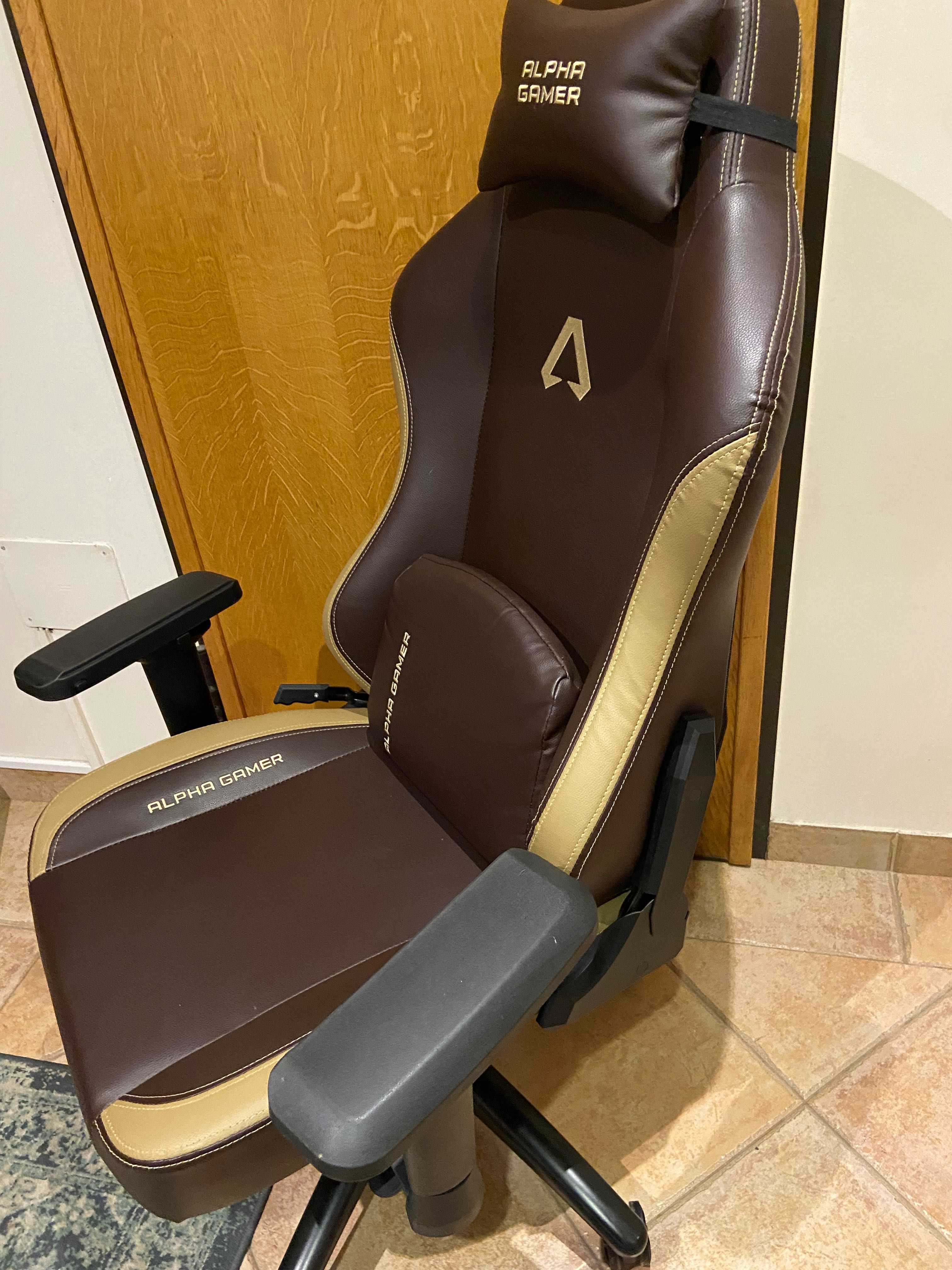 Cadeira gaming Alpha gamer nimbus castanha