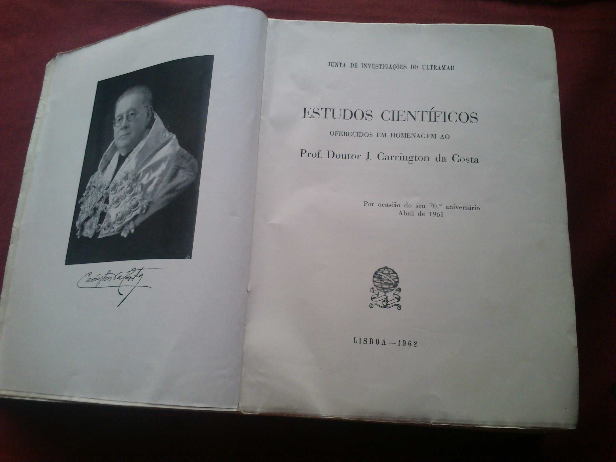 Estudos Científicos Oferecidos ao Prof. J. Carríngton da Costa-1962