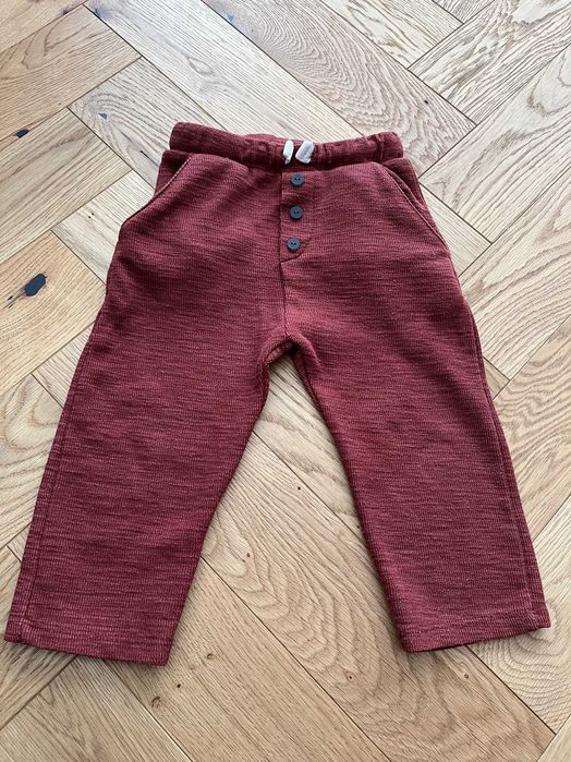 ZARA spodenki bordowe 98-104 stan SUPER