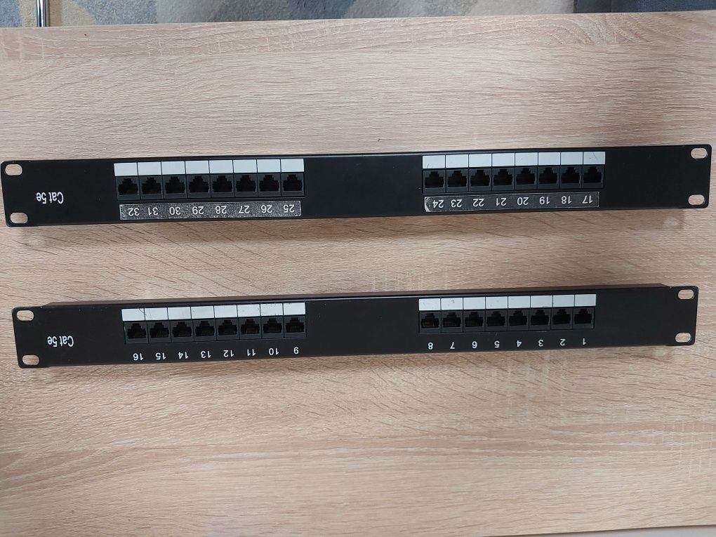 Patch panel 1U kat. 5e 16*RJ45