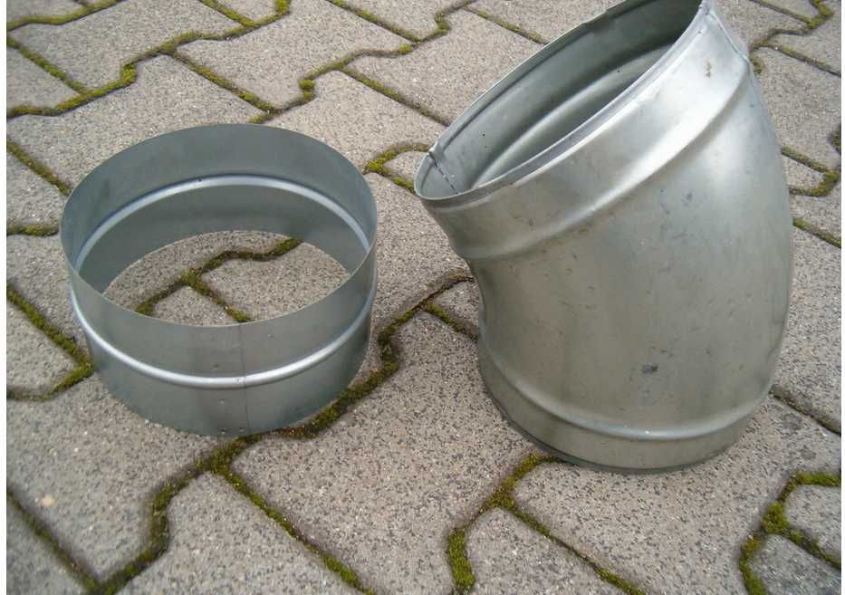 Kolano mufa, rura wentylacyjna fi 200 mm