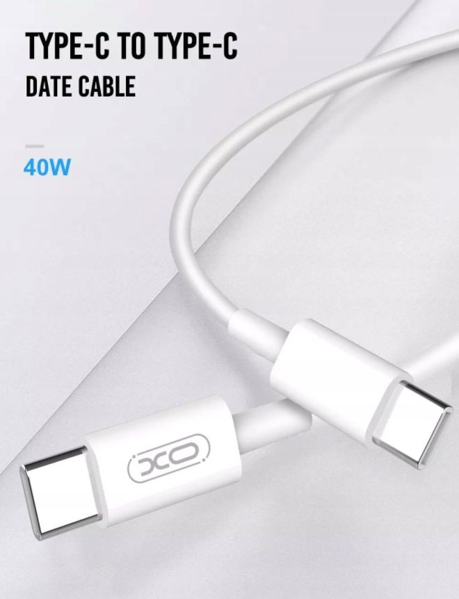 Kabel Przewód Ładowarka Usb-C Do Usb-C Typ C 40W