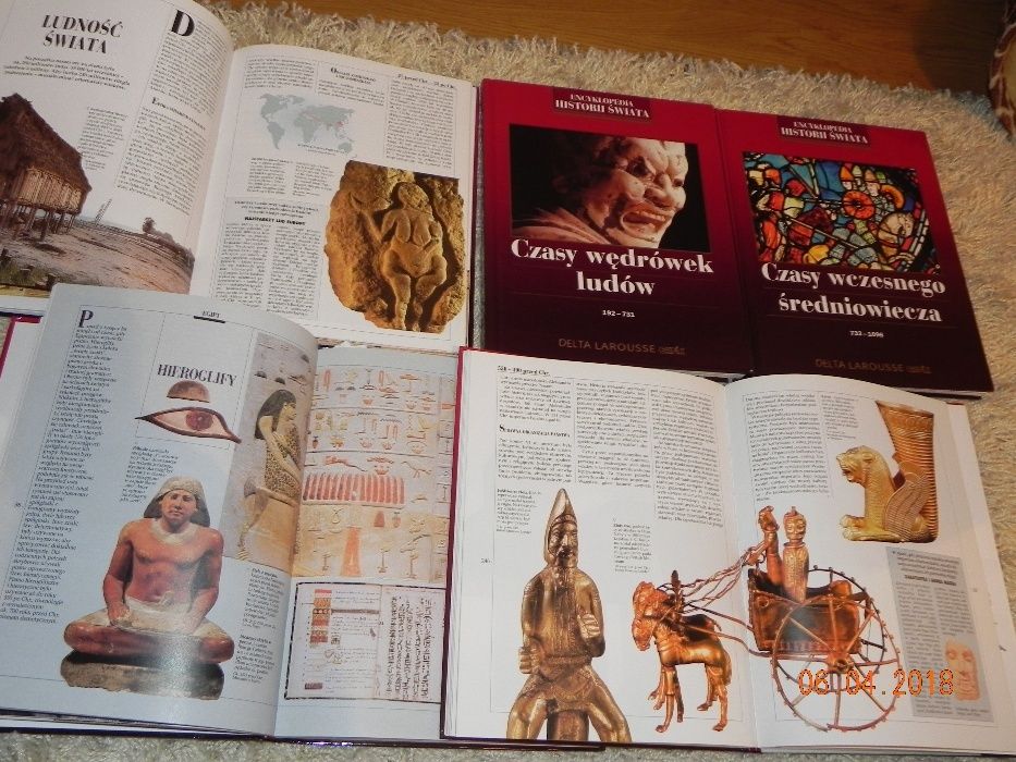 Encyklopedia Historii Świata Tom I-V wyd. Delta Larousse Empik