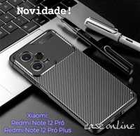 Capa T/ Carbono P/ Xiaomi Redmi Note 12 Pró 5G / Redmi Note 12 Pró+ 5G