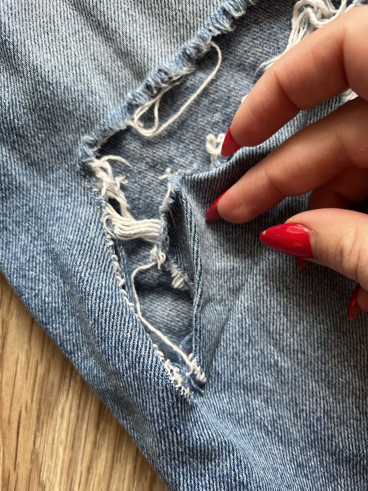 Jeansy damskie rwane rozmiar 46 mom jeans