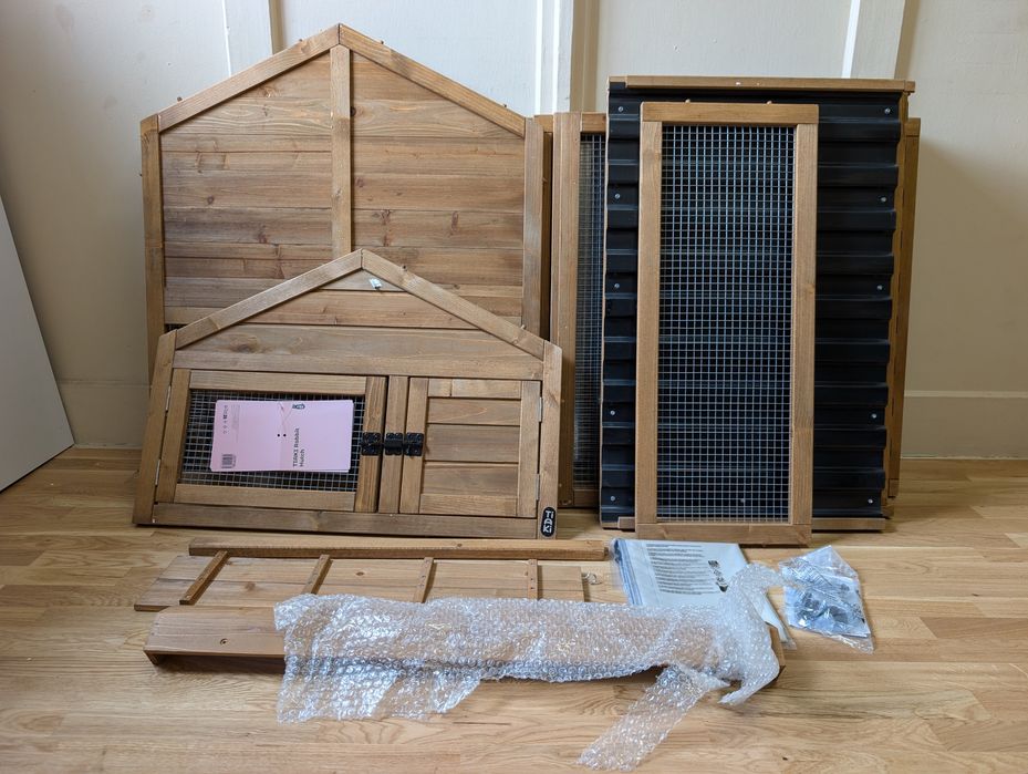 TIAKI Domek Klatka Wybieg dla Królików 159x80x91 DUŻA Połowa CENY Uszk